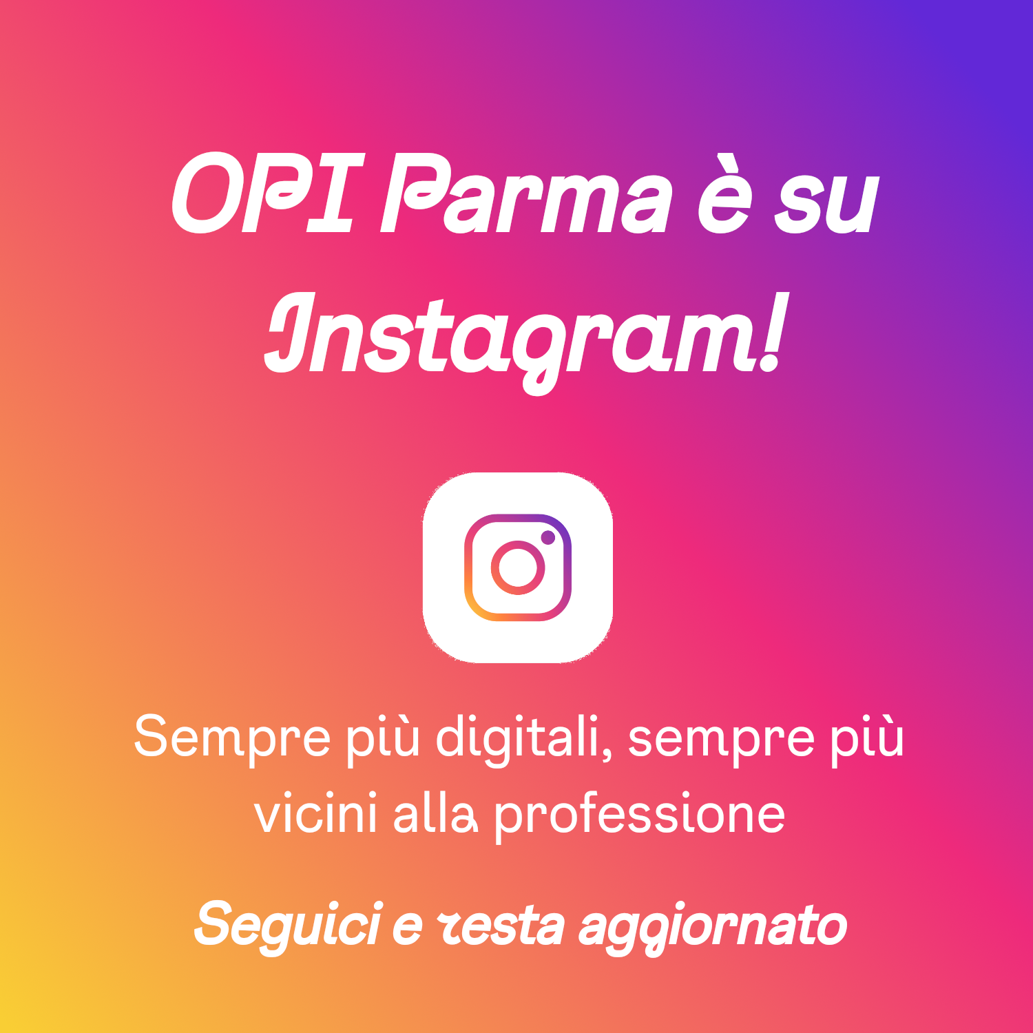 banner seguici su instagram